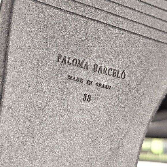 Paloma Barcelo Women Rigel Platform Festival Black Suede Zip Boots 7-7.5US EUR38 - Picture 7 of 8